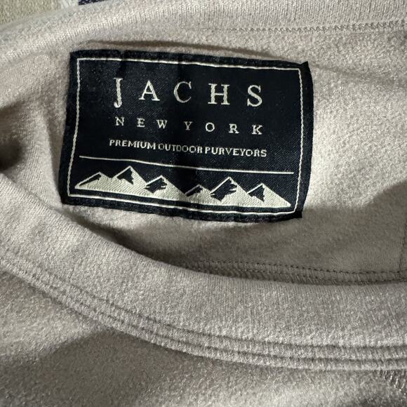 Jachs New York Ultra Softtouch Long Sleeve Crewneck Sweatshirt Mens M Tan Stone - Picture 5 of 6